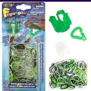 Rainbow Finger Loom Kit - Green and Black